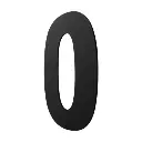 Número Residencial de Acrílico con Adhesivo 20cm Alto