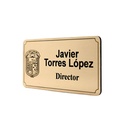 Kit 20 Gafetes Identificador Magnético 8x4cm