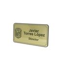 Kit 40 Gafetes Identificador Magnético 6x3cm