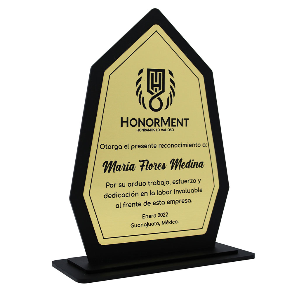 Reconocimiento De Escritorio En Acrílico Diamante