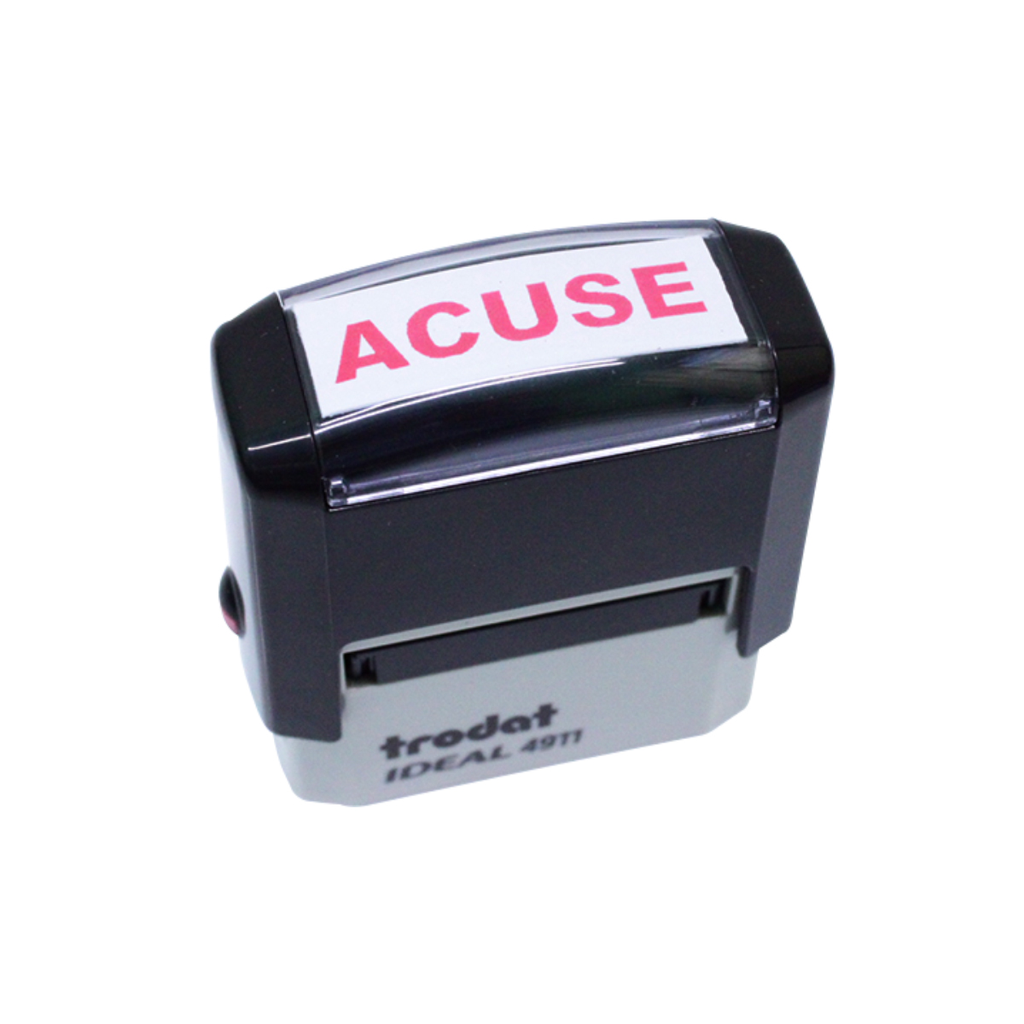 Sello Printy 4911 (38x14mm) Texto Comercial Tinta Roja