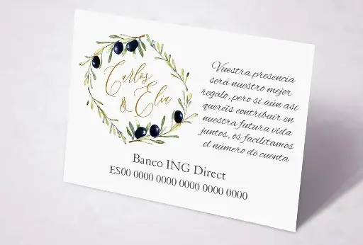 Tarjetas de Invitación Impresa a Color 5x7cm